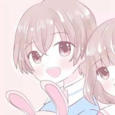 软乎乎粉色系动漫情侣头像 10张高清可爱款来啦