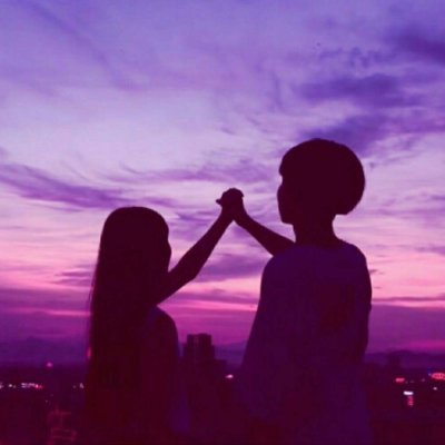 落日黄昏背影情侣头像！20张高清一对两张头像合集