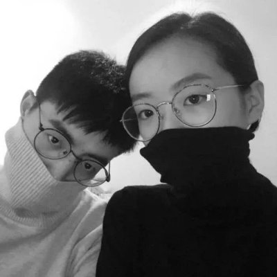 16张专属黑白情侣头像 高清不撞款