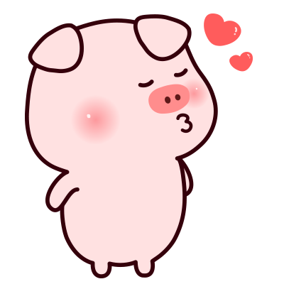 一左一右的呆萌小猪情侣头像 14张高清卡通款来啦