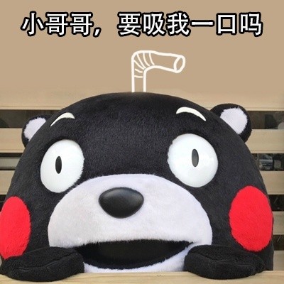 谁懂啊！这套熊本熊“吸熊”表情包太会撩了