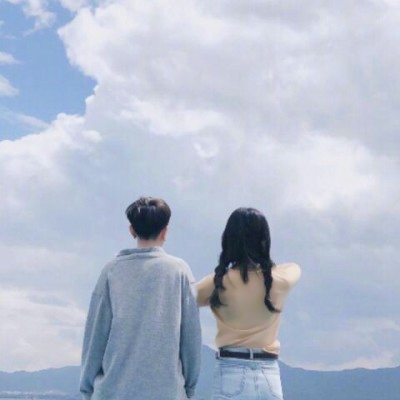 28组清新治愈款情侣头像 高清好看的一对两张小清新情头