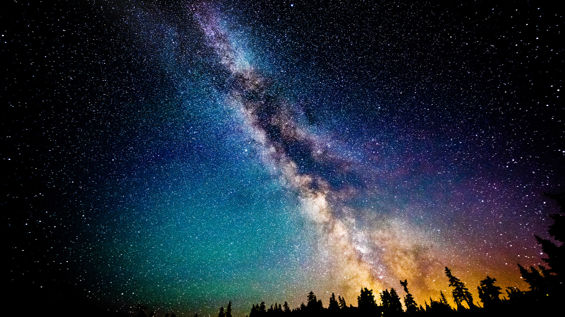 夜空银河恒星电脑桌面壁纸分享