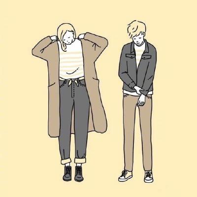 22组超有爱卡通情侣QQ头像 高清简约款