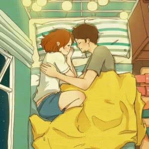 26张高清动漫相拥情头 暖到心坎的男女双人头像合集