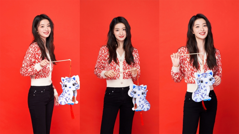 王楚然虎年新春主题高清美女壁纸上线 多款分辨率可选