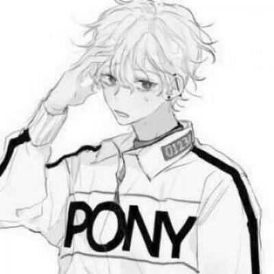 男生黑白伤感动漫头像 16张高清微信头像合集