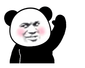 抖音爆火！这款超大霸屏熊猫头动态表情包刷屏斗图圈