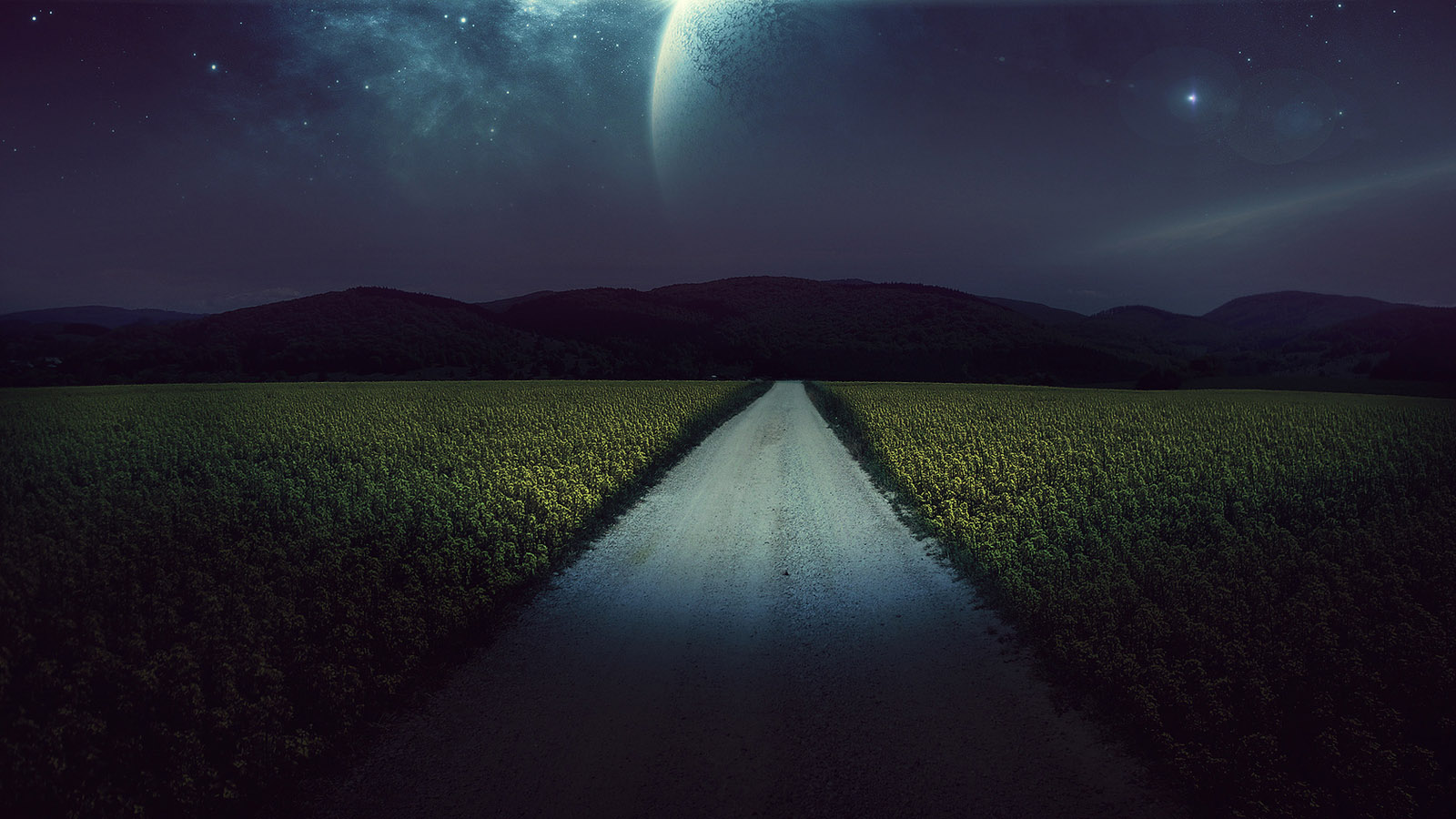 氛围感拉满！这款夜晚风景壁纸太适合当电脑桌面了