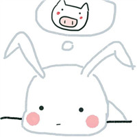 一左一右的可爱卡通动物情侣头像 18张合集