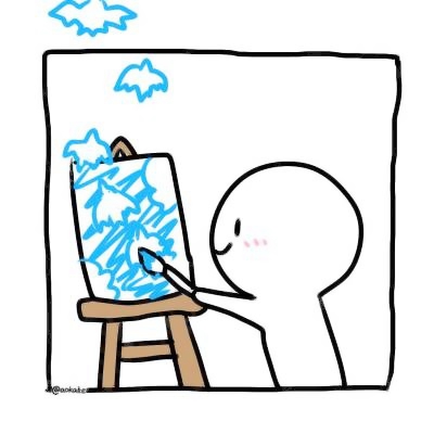 28组超可爱简笔小白人情头 左右配对手绘款高清分享