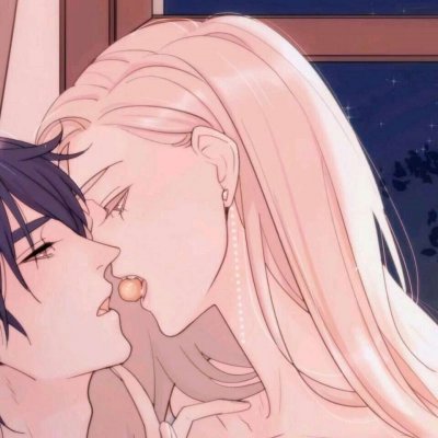 30张高清动漫情侣接吻头像 双人亲吻情头合集