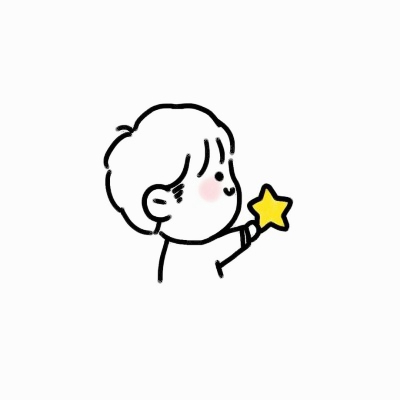 20张超可爱卡通情侣简笔画头像 一男一女高清款