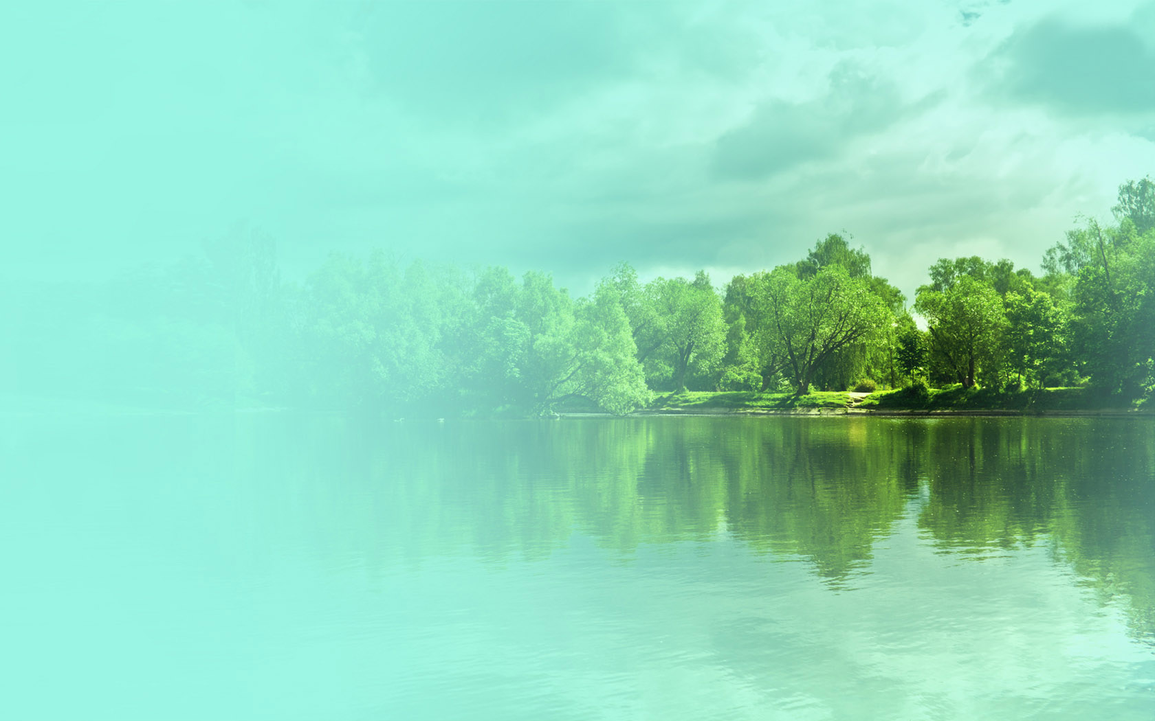 氛围感拉满！这款幽静湖水动漫风电脑壁纸太治愈了