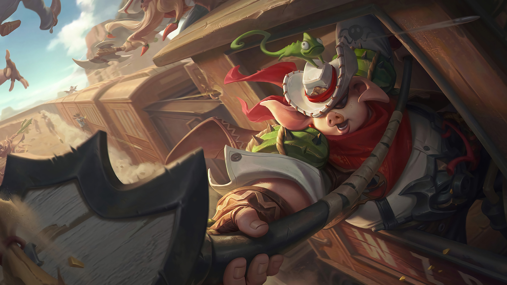 王者荣耀西部大镖客猪八戒高清游戏壁纸下载