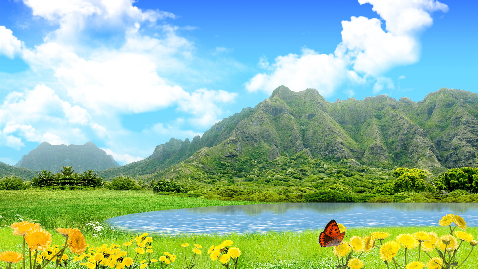 夏日清新自然风景壁纸合集