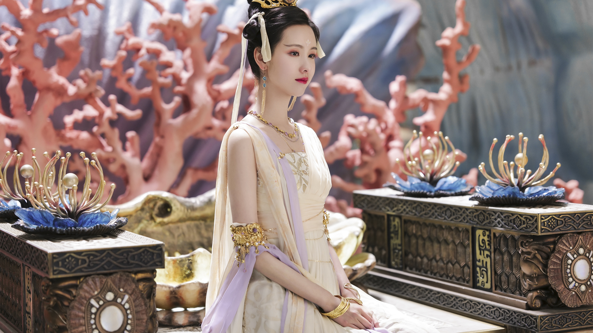 《长月烬明》陈都灵剧照高清壁纸上线 多尺寸可选