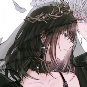 16张高清手绘动漫情侣头像 适合情侣用的手绘情头合集