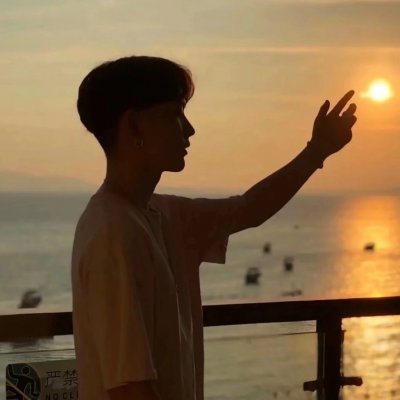 微信情头一对侧脸！28张高清好看的一男一女侧脸情侣头像