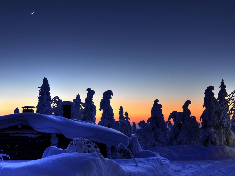 冰天雪地主题电脑桌面动漫壁纸推荐