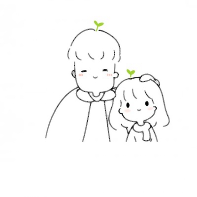 22组手绘卡通情侣头像 高清有爱一对两张