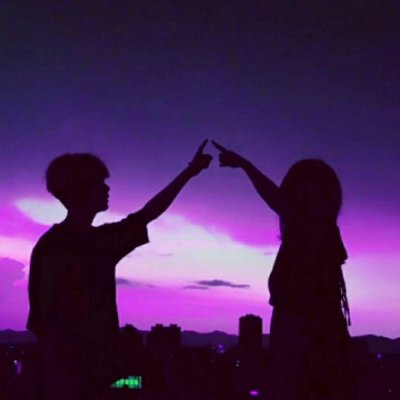 落日黄昏背影情侣头像！20张高清一对两张头像合集