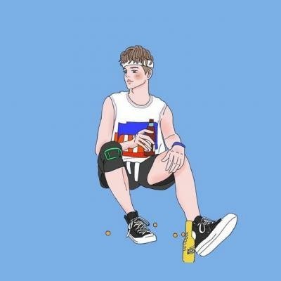 34组简约高清情侣漫画QQ头像 一对两张超好看