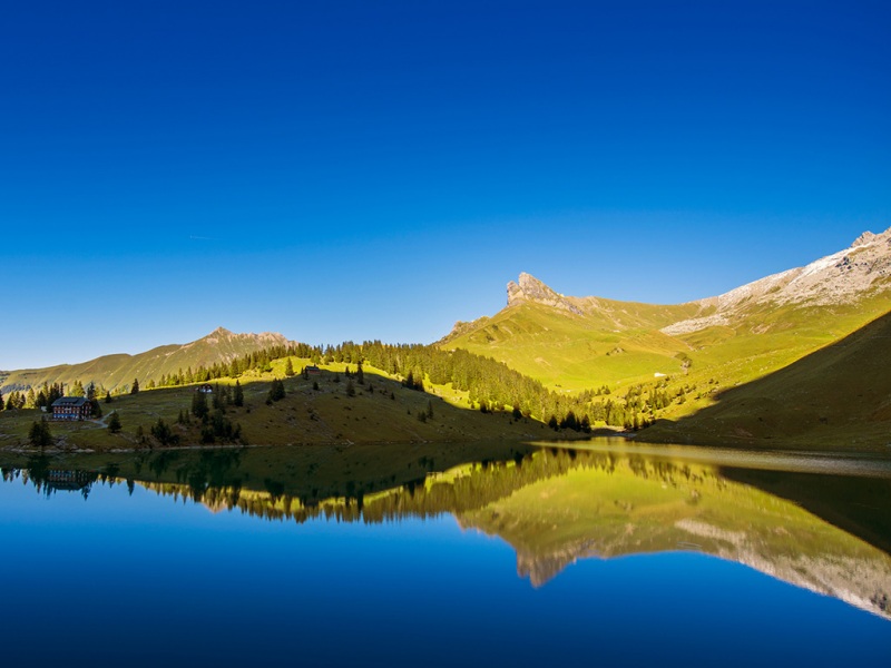 山湖田园氛围感拉满！这款动漫电脑壁纸美成诗