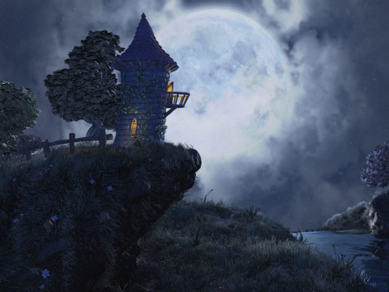 像童话梦境一样的电脑动漫风景壁纸