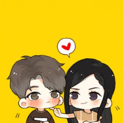 20组超可爱创意卡通情侣头像 高清无水印