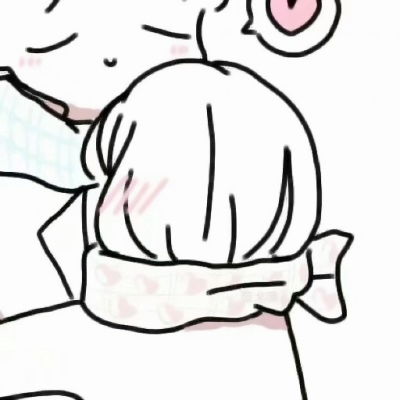 18张可爱手绘简笔画情头 高清又好看的情侣头像合集