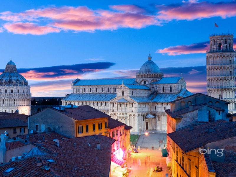 意大利比萨大教堂风景电脑桌面壁纸分享