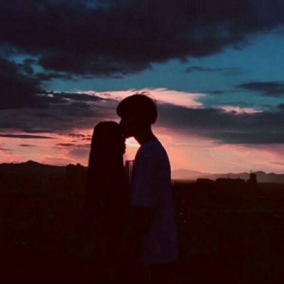 落日黄昏背影情侣头像！20张高清一对两张头像合集