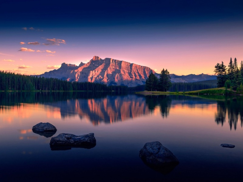 山湖云林湖景 这份宁静自然壁纸太治愈了