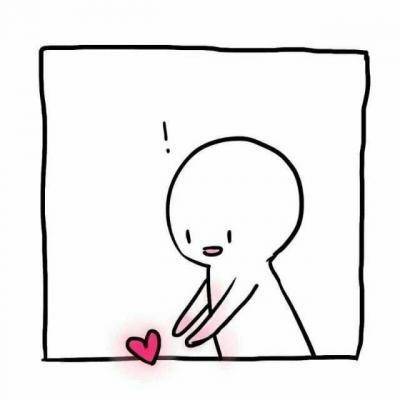 36张高清方框简笔小人情侣头像 氛围感拉满的小众情头