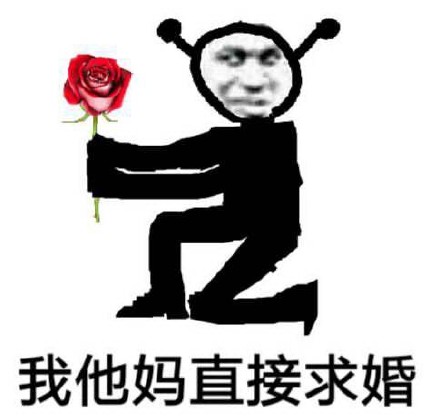 “我他妈直接求婚”系列表情包来啦