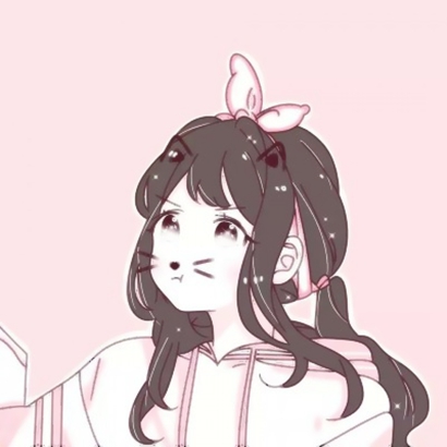 软乎乎的！18张淡粉色系卡通情侣头像 一对两张高清款