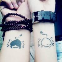18张氛围感拉满的纹身情侣头像 小众又甜蜜