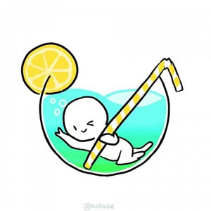 12组超萌简笔画情侣头像 一男一女卡通款