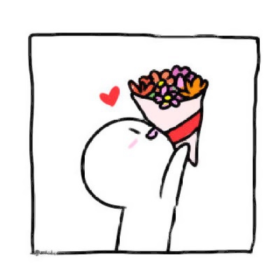 28组超可爱简笔小白人情头 左右配对手绘款高清分享