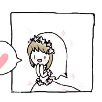 28组超可爱简笔小白人情头 左右配对手绘款高清分享