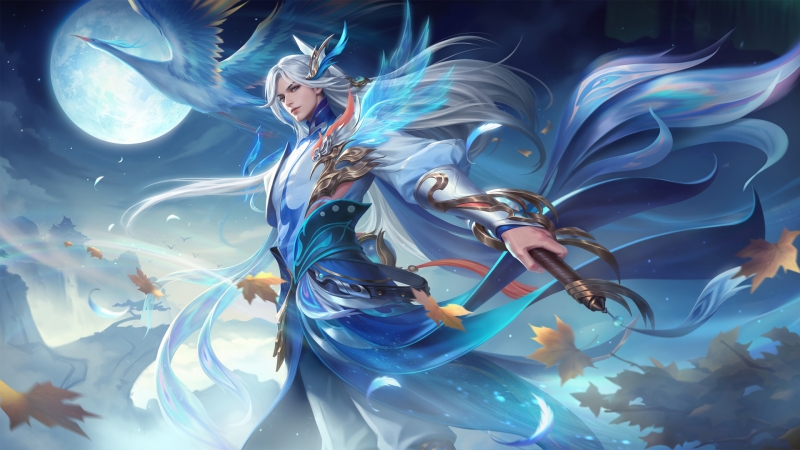 王者荣耀李白玉鸾吟星传说高清壁纸来啦 多款分辨率可选