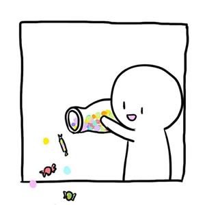 楼上楼下小白人情侣头像简笔画合集（14张）