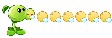 草莓味二喵创作的豌豆射手表情包来啦