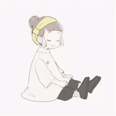 12张可爱简约手绘动漫情头 高清无水印