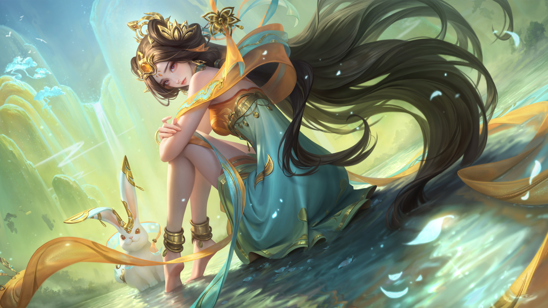 王者荣耀嫦娥漠中幻影无水印高清壁纸来了 多款分辨率可选