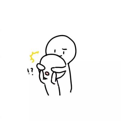 20组高清好看的简笔画情侣头像一对合集