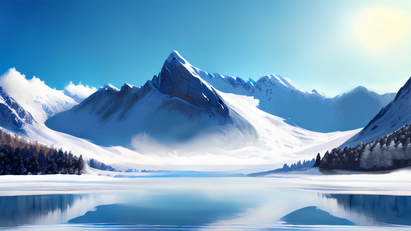 雪山湖泊森林倒影！这套高清风景壁纸氛围感拉满