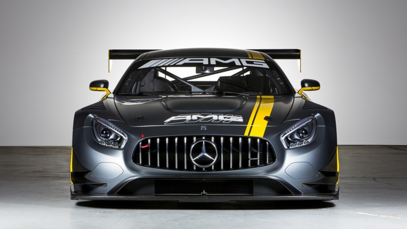 梅赛德斯奔驰C190-GT3电脑桌面壁纸 高清汽车动漫风壁纸