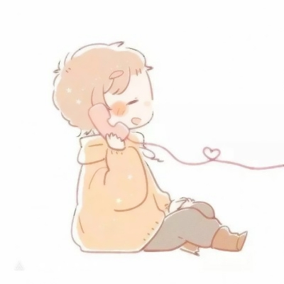 12张可爱简约手绘动漫情头 高清无水印